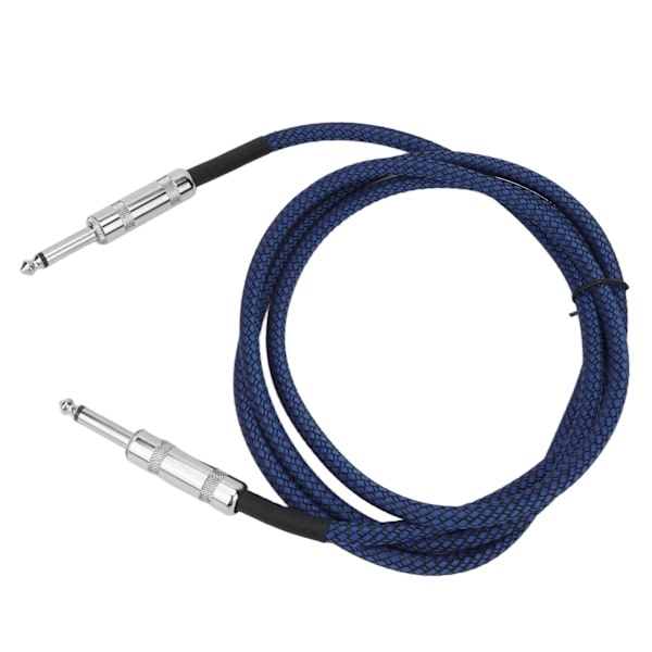 1/4 tum kabel gitarrkabel bas brusreducering flätning avskärmning 6,35 mm instrumentkabel för elektrisk gitarrförstärkare 1,8 m/5,9 fot