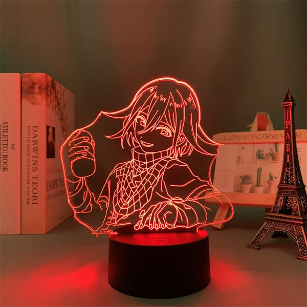 3D Anime Illusion Lampa LED Nattlampa Kokichi Oma för Sovrumsdekoration Spelälskares Presentlampa Barnfödelsedagspresent (Fjärrkontroll 16 Färger)