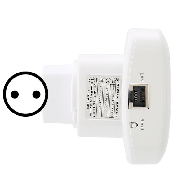 WiFi-räckviddsförlängare Hög hastighet Stabil Plug and Play Bärbar Liten WiFi-signalförstärkare