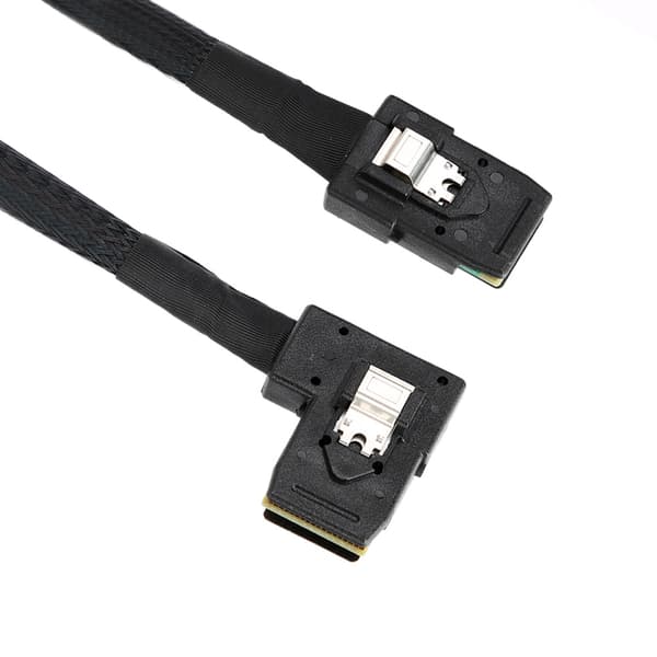 Intern Mini Breakout-kabel H0508 SAS SFF-8087 90 graders server-arraykortlinje 0,8 meter