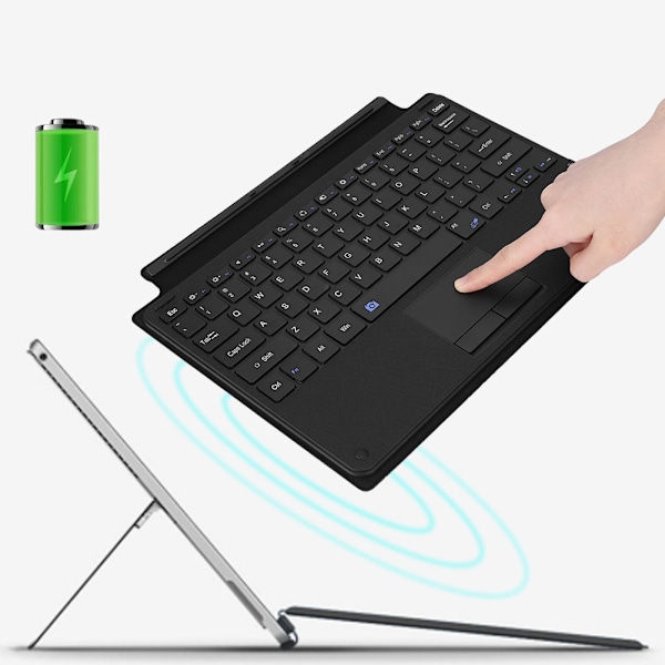 Ultratunn trådlöst Bluetooth-tangentbord som passar till Microsoft Surface Pro 3/4/5
