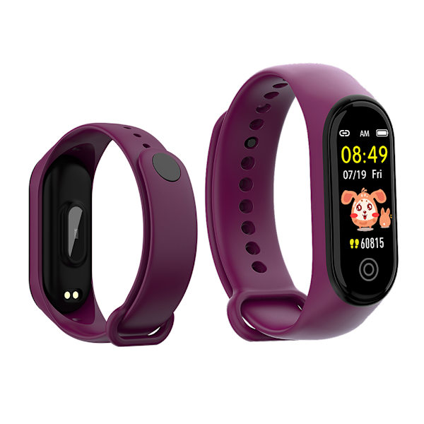 RD05 IPS Højopløselig Fuld Farve Display Bluetooth4.0 Smart Armbånd Band Monitor Information Pushpurple