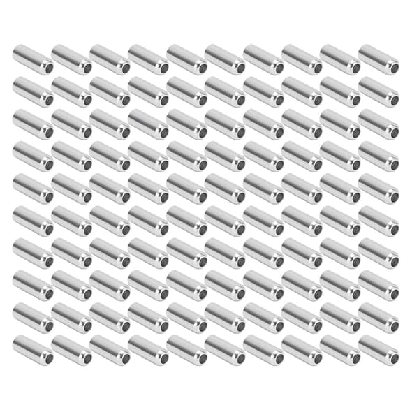 100 stk. lige splitter skyder hovedtelefon lydledning skyder DIY opgradering headset ledningsforbindelse
