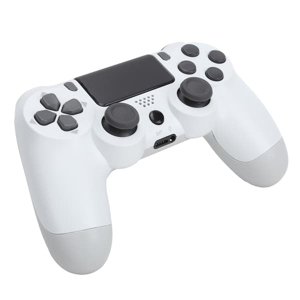 Trådløs controller gamepad med touchskærm lydfunktion USB-kabel til PS4 / PS4 Pro / PS4 SlimHvid