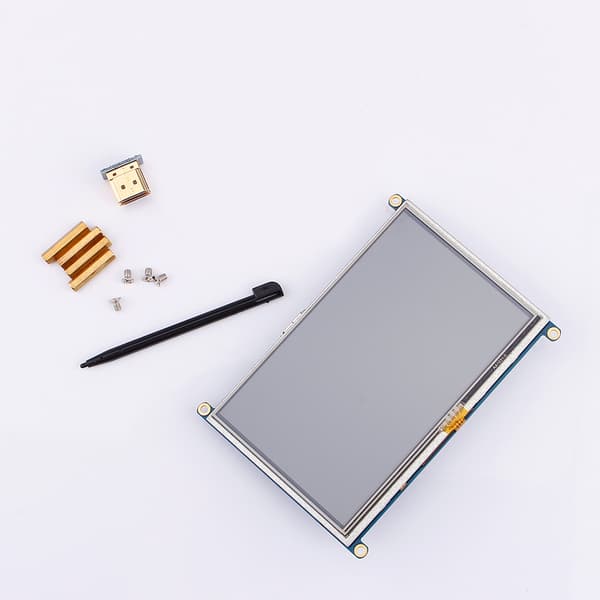 5 tommers GPIO berøringsskjerm LCD-skjerm for Raspberry Pi Mode A+ B B+ PI2