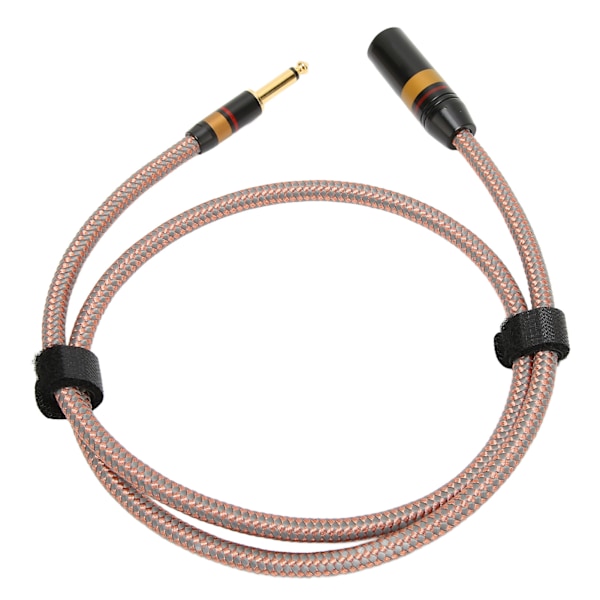 6,35 mm til XLR-kabel med lavt tab, guldbelagt audiofilniveau 1/4 tommer til XLR-hunstik til højttalermixer AMP 3,3 fod