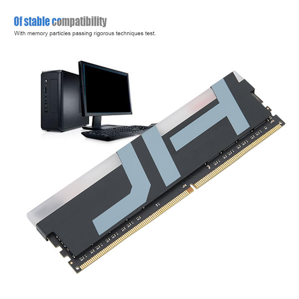 Desktop-dele DDR4 2666MHZ PC4-21300u 8G hukommelsesmodul med RGB-lysbjælke til daglige behov