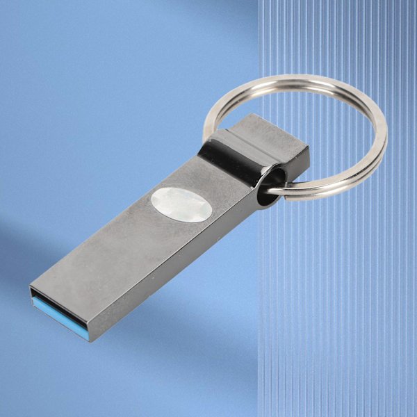 128G U-disk Hög hastighet Lagring U-disk Metall USB-minne för bil Laptop Kontor Ringtyp