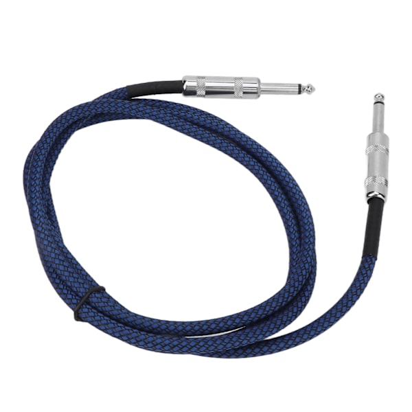 1/4 tum kabel gitarrkabel bas brusreducering flätning avskärmning 6,35 mm instrumentkabel för elektrisk gitarrförstärkare 1,8 m/5,9 fot