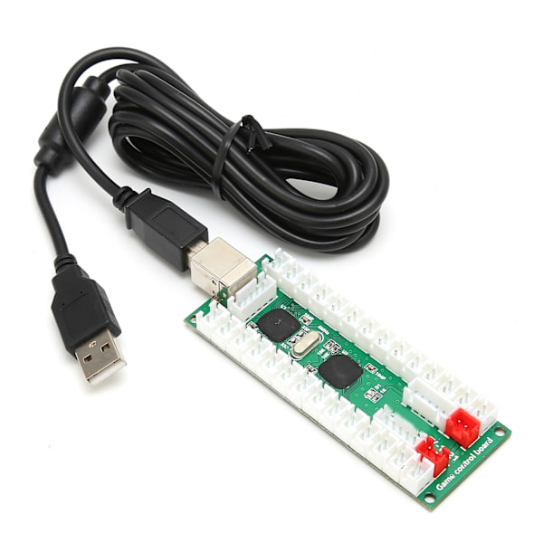 Arcade Controller Encoder Board Zoro Delay Encoder PCB Board Kit med USB-kabel och kablar för Raspberry Pi