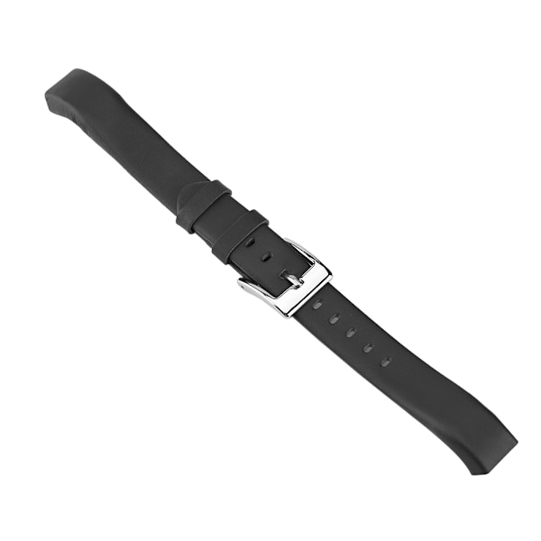 Læderrem til smartwatch, rem til smartarmbånd, udskiftningsrem til håndled til Fitbit Alta (sort)