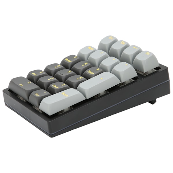 Mekanisk numerisk tastatur 21 taster USB kablet justerbar RGB bakgrunnsbelyst bærbar svært holdbar falmefri plug and play numerisk tastatur