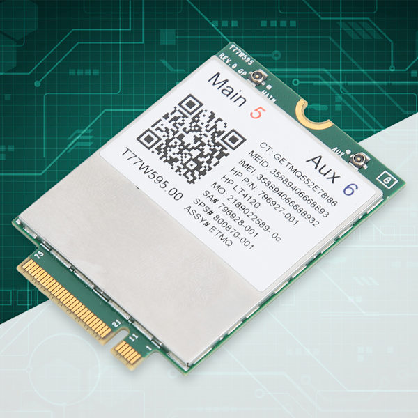 T77W595 4G-modul nätverkskort FDD LTE 150M NGFF-gränssnitt för HP EliteBook 840 G3 Notebook PC