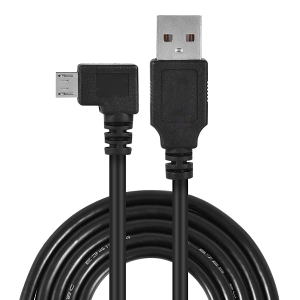 CableDeconn 90 graders Mico USB hane till USB 2.0 typ A hane kabel höger vinklad 3M / 9.8ft