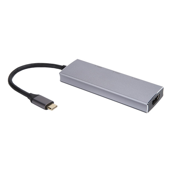 Hubb USB 3.0 4-portars typ C multipeladapter med 4K-utgång 4 i 1 bärbar universell splitter