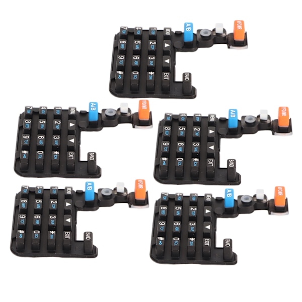 5 stk Walkie Talkie numerisk tastatur for BAOFENG UV 5R UV 5RA UV 5RC UV 5RE BF F8HP UV 5RX3 og andre toveisradioer