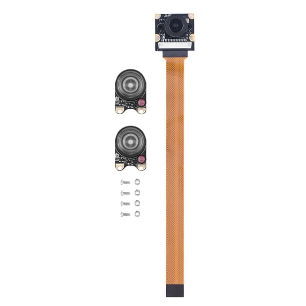 5MP nattkamera-modul med 2 stk. fylllys for Raspberry Pi Zero