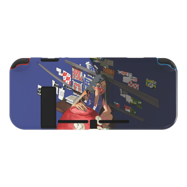 Dokkbar beskyttende deksel for Nintendo Switch, myk TPU-slank deksel for NS-konsoll og Joy-Con-kontrollere