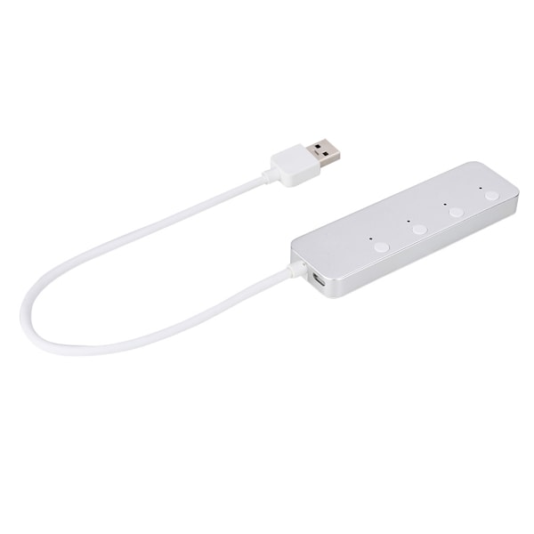 ACASIS High-speed USB3.0 Splitter 4-port USB HUB Adapter med separat afbryderknap (sølv)