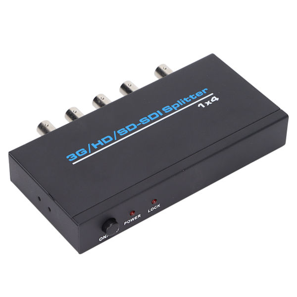 S114 SDI 1 sisääntulo 4 lähtöä Splitter Digitaalinen SDI Dispenser Tukee SDSDI HDSDI 3GSDI Jopa 1320 Jalkaa AC