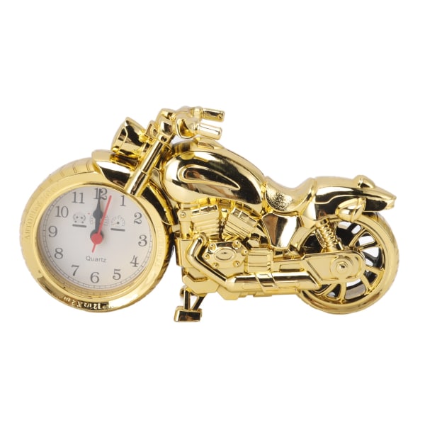 Motorcykelväckarklocka Genialisk vintage Motorcykelmodell väckarklocka för barn Hemmabilkontor Gold, Single Color