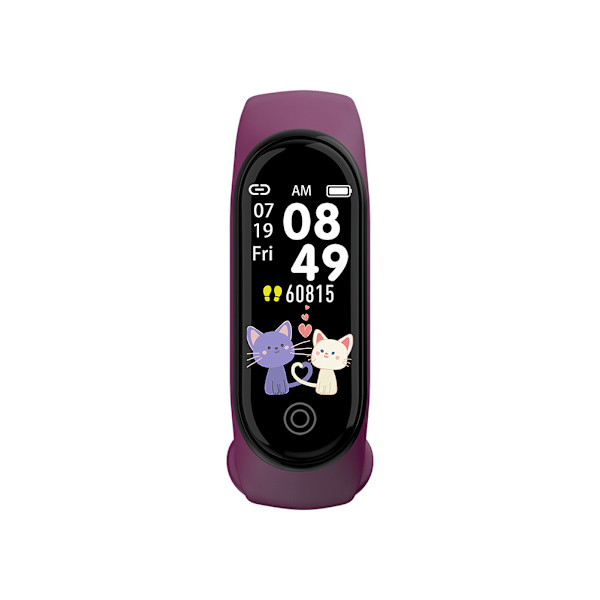 RD05 IPS Højopløselig Fuld Farve Display Bluetooth4.0 Smart Armbånd Band Monitor Information Pushpurple
