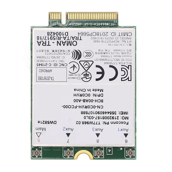 Trådlöst nätverkskort stöd 3G 4G 5G Snabb överföringshastighet Stöd positionering PCB Trådlöst kort för bärbar dator