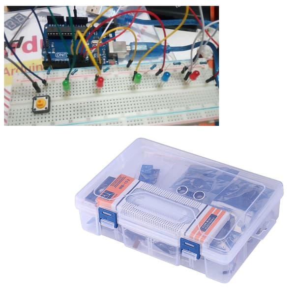 Starter Kit til 1602LCD tastatur servomotor LED relæ RTC DIY