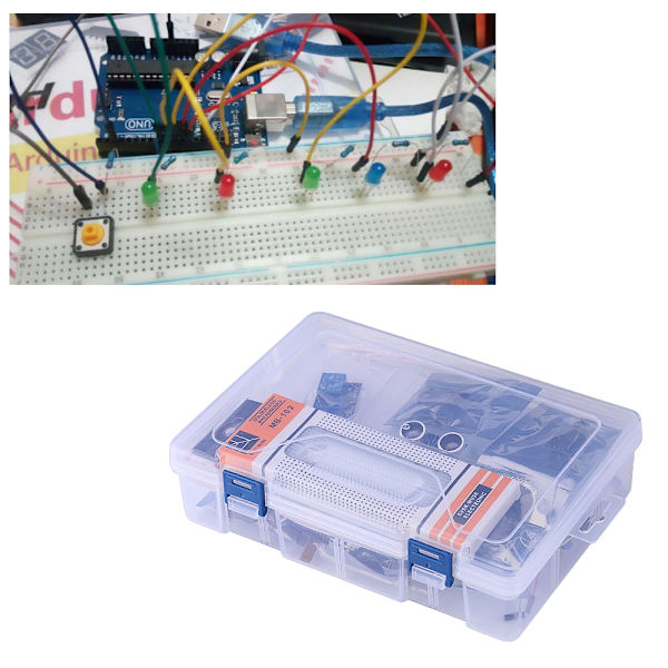 Startpaket för 1602LCD-tangentbord Servomotor LED-relä RTC DIY