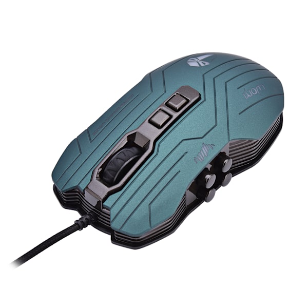 LUOM G5 3200 DPI USB kablet 9 programmerbare knapper spillmus Grønn