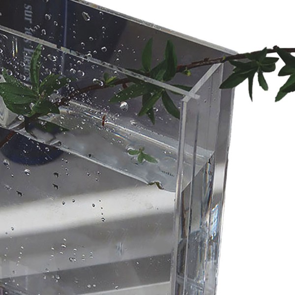 Bokvase for blomster, estetisk rominnredning, kunstnerisk, kulturell smak, dekorativ bokform blomster vase for hjem, soverom, kontor Transparent (Black Characters)