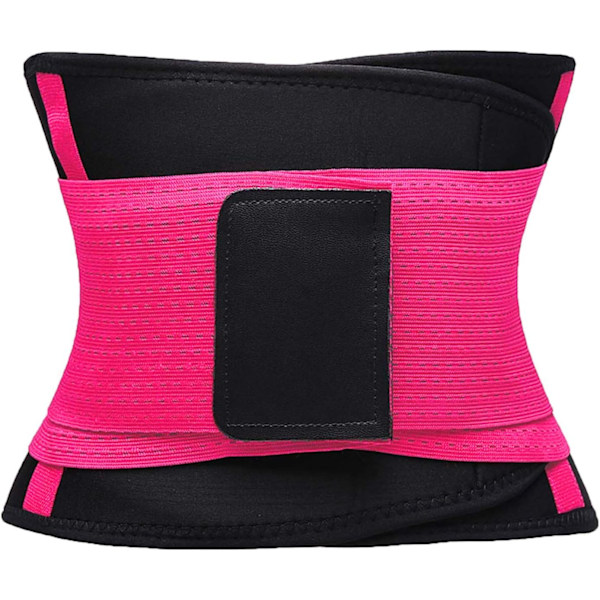 Taljetrænerbælte til kvinder - Talje Cincher Trimmer - Slank kropsformningsbælte - Sport Gjordbælte (UP Graded) Fuchsia XXL