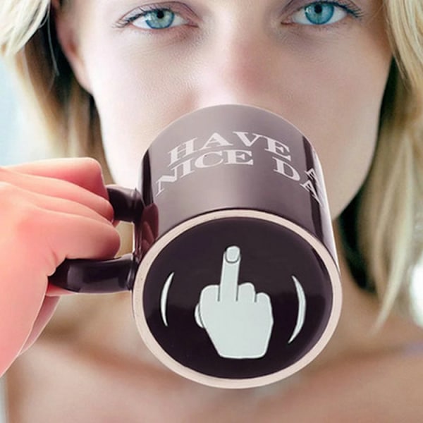 Kreativ krus rundt morsom keramisk kaffefrokostkrus julegave