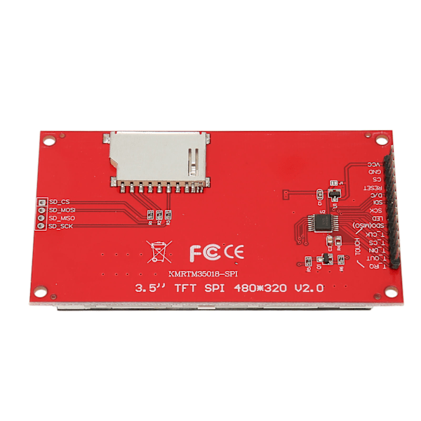 3,5 tommers TFT LCD-skjermmodul SPI-serieport 320x480 punktmatrise ILI9488-driver berøringsskjerm TFT LCD-skjermmodul