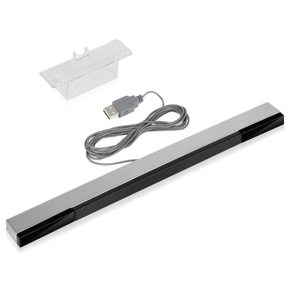 USB Sensor Bar for Wii, Replacement USB Wired Infrared Ray Sensor Bar for Nintendo Wii