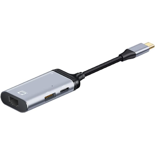 USB3.1 Type-C USB-C til 1000Mbps Gigabit Ethernet Netværks LAN Adapter med Type-C Hun PD Strømport til Tablet Telefon Bærbar