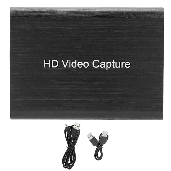 USB3.0-videokaappauskortti 2 x HDMI-portti 4K High Definition 1080P Live Record No Stuckblack