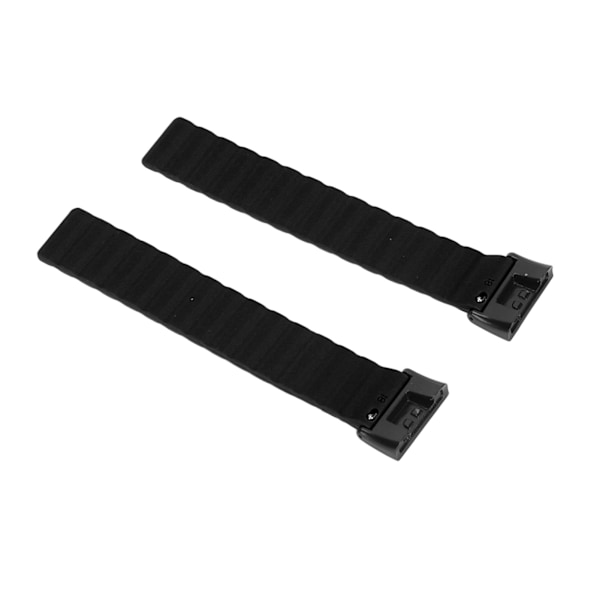 2 st magnetiska silikonarmband justerbar rem för Redmi Smart Wearable tillbehör svart
