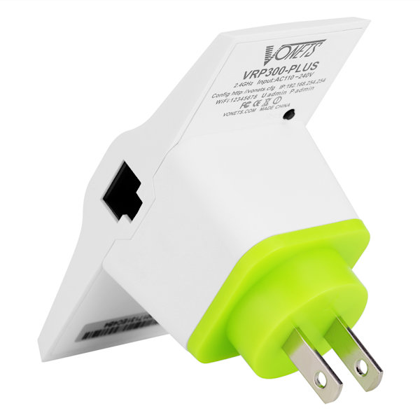 2.4G 300Mbps 802.11 Trådløs WiFi Repeater Dual Netværks Porte AP Range Extender