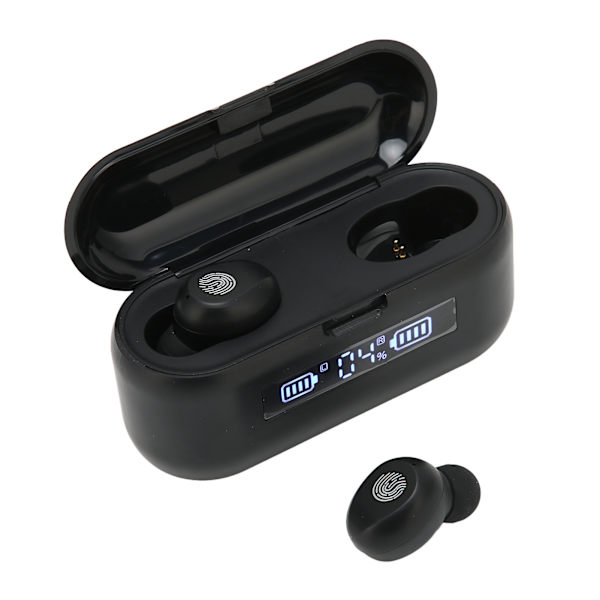 Bluetooth-hodetelefoner med berøringskontroll, True Wireless-ørepropper med ladeetui for iPhone og Android