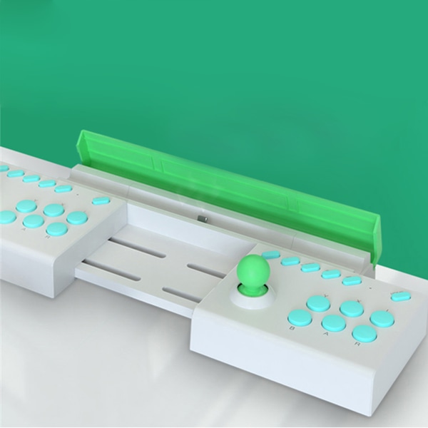 Arcade Fight Stick Plug and Play Stretcable USB Interface 2 Players Arcade Joystick Controller for Switch Console - Hvid