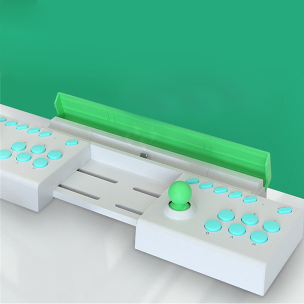 Arcade Fight Stick Plug and Play Stretcable USB Interface 2 Players Arcade Joystick Controller for Switch ConsoleWhite