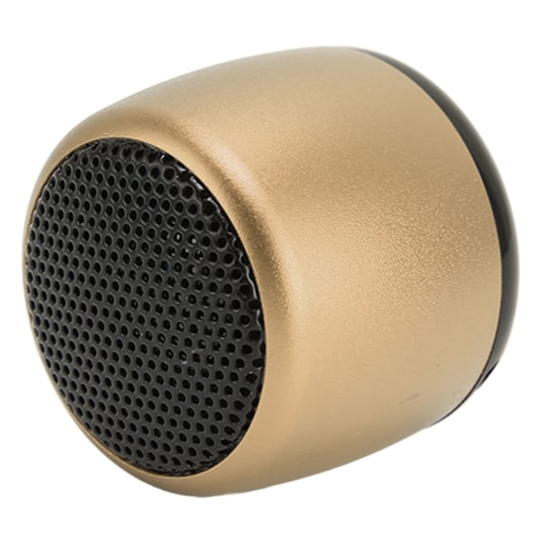 Mini Bluetooth-højttaler med kraftig subwoofer, USB-genopladelig, bærbar trådløs metalhøjttaler til telefon, tablet, pc, guld