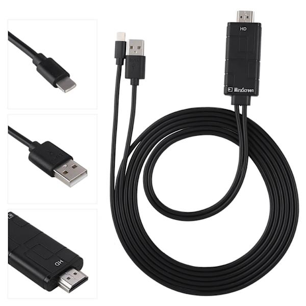 5V 1A Lightning til HDMI 1080P HDTV Digital AV Kabel Adapter til iPhone iPad