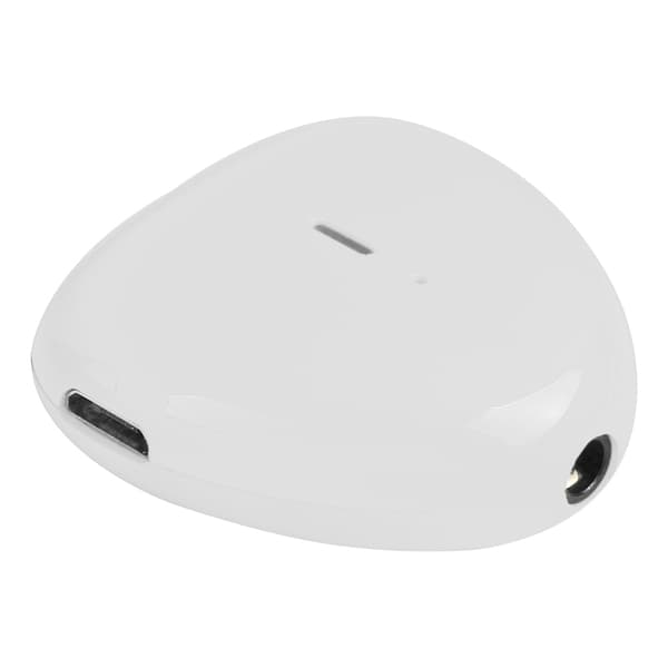 Mini trådløs hjerteformet Bluetooth lydmottaker kablet hodetelefon lydadapter hvit