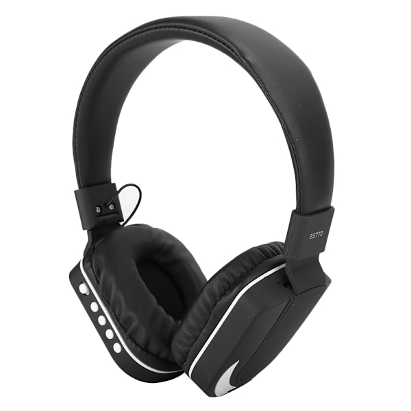 BS770 Päässä Asennettava Kuuloke Langaton Bluetooth Kuuloke Taitettava Urheilu Kannettava Tarvikkeet(Musta )