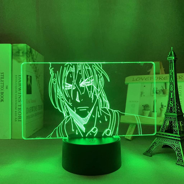 3D Lampa Nattlampa Illusion Lampa för Barn, Anime Atsushi Murasakibara 16 Färger Byter med Fjärrkontroll, Barnrumsinredning Som Julgåvor