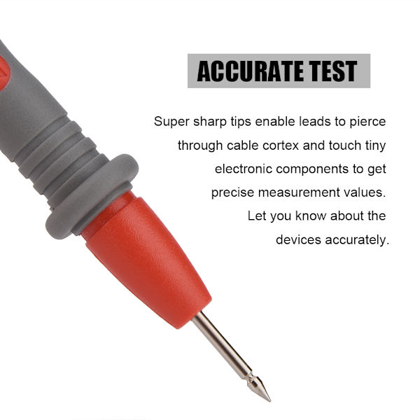 Universal Multimeter Probe CAT.II 1000V 10A Sikker Probesett med Deksel for Digital Multimeter