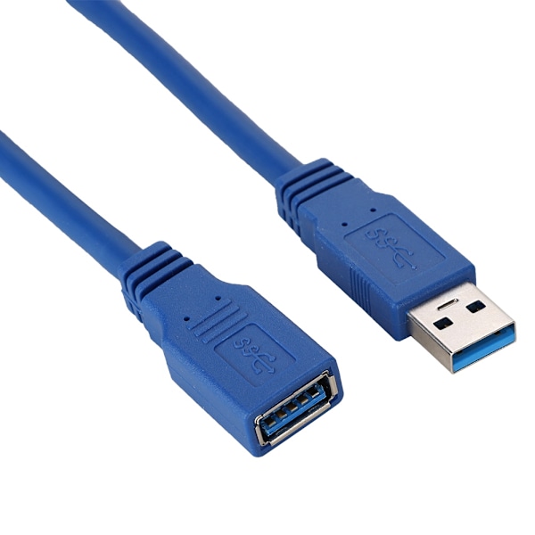 USB3.0 hann til hunn Super Speed dataforlengelseskabel USB-forlengerledning (1m)