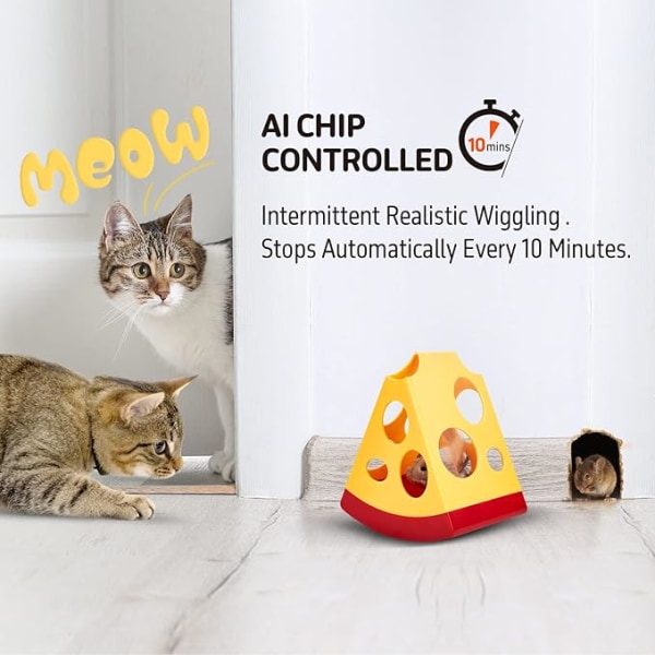 Kattelegetøj Elektronisk spin Interaktivt legetøj Kattestav Teaser Legetøjsgaveæske til Kitty Puppy